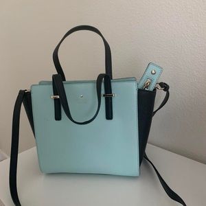 Blue and Black Kate Spade Bag (used)